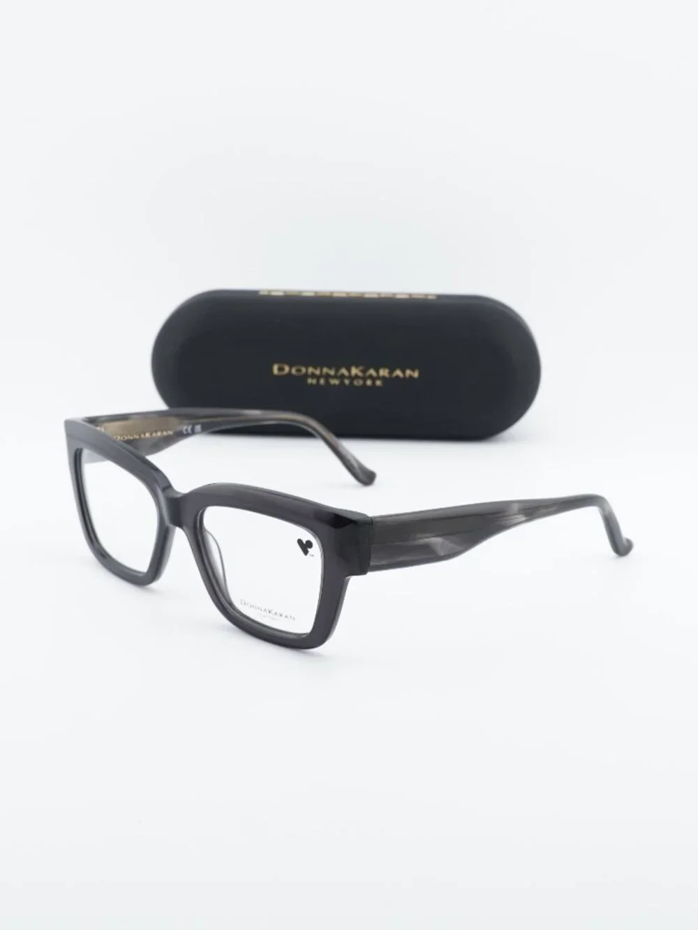 DKNY DO5014 001 Square Eyeglasses 53mm - Black Crystal